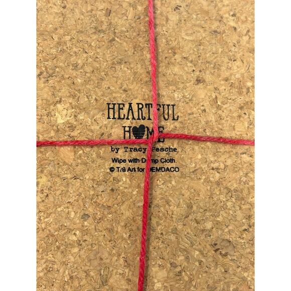 Demdaco Christmas Ceramic & Cork Trivet 7.5 x 5" Tracy Pesche NEW! Snowman - Picture 2 of 3